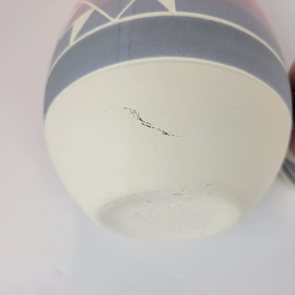 Vtg Native American Pottery Vases Set of Two Signed Sioux Jar Southwestern - Picture 4 of 11